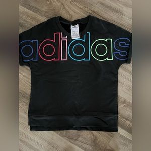 Girls Adidas short sleeve top, medium (10/12)